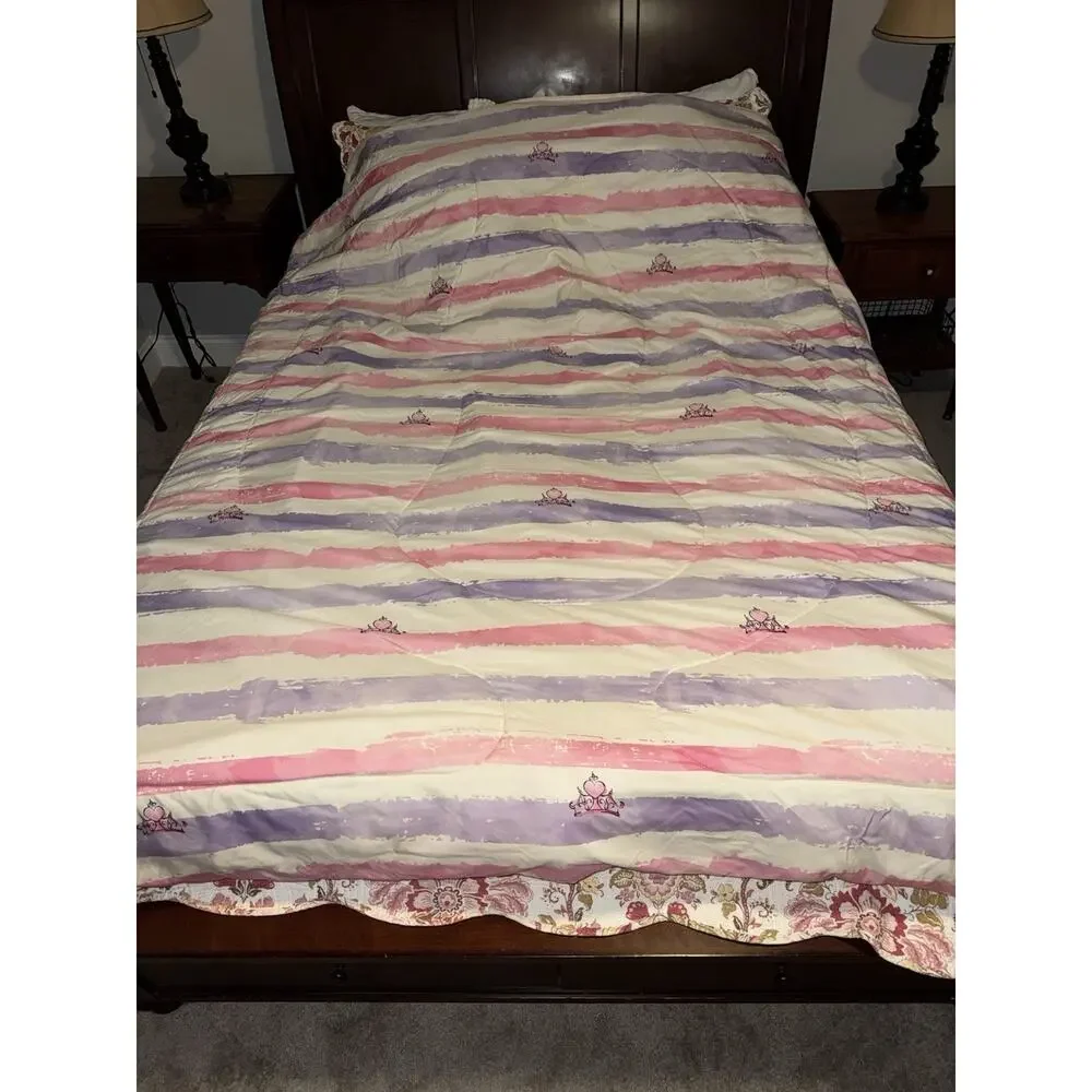Disney Princess Beauty And The Beast Comforter Twin / Full Reversible
